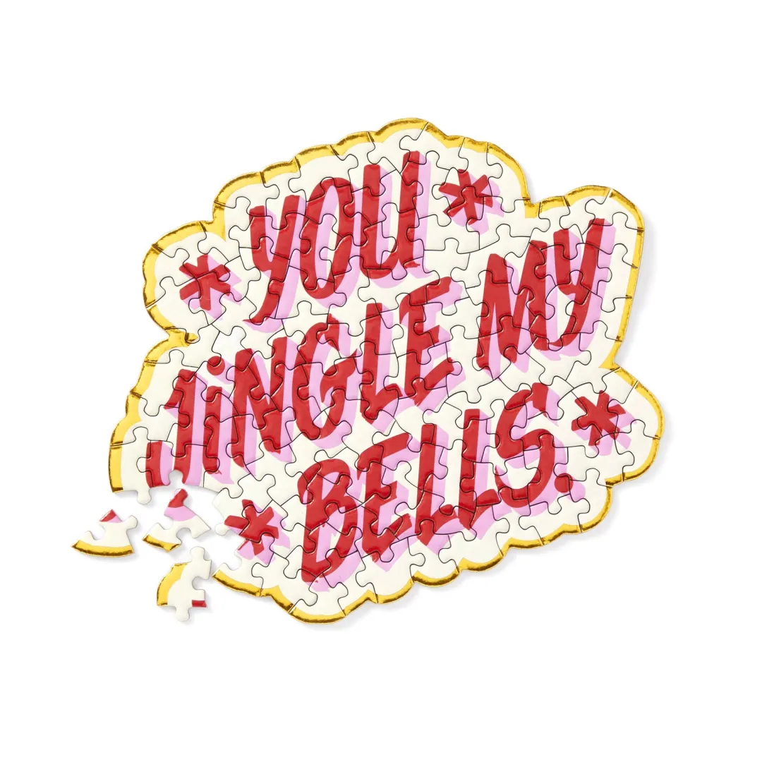 Galison You Jingle My Bells 100 Piece Mini Shaped Puzzle