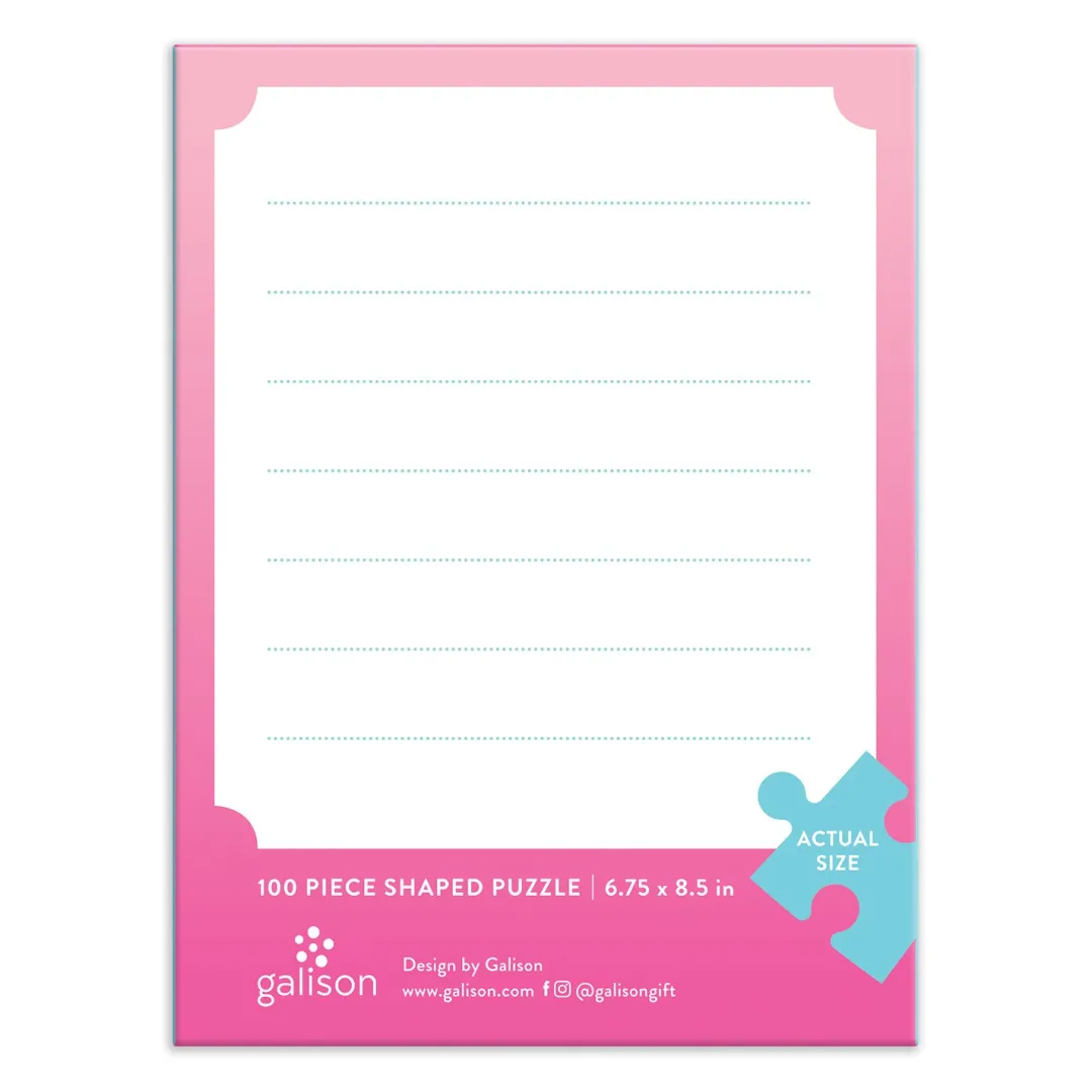 Galison You're Sweet Cupcake 100 Piece Mini Shaped Jigsaw Puzzle