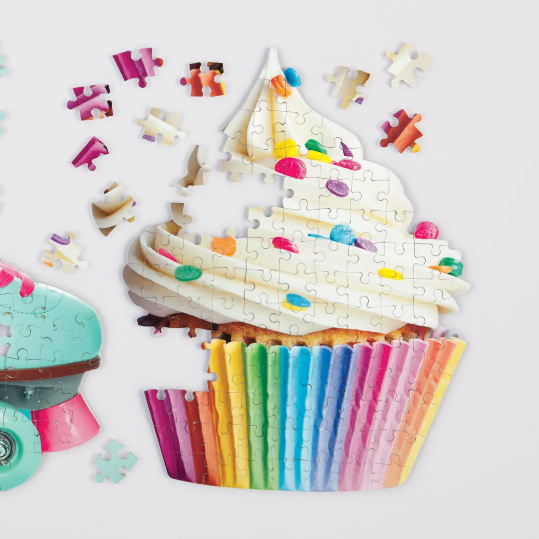 Galison You're Sweet Cupcake 100 Piece Mini Shaped Jigsaw Puzzle