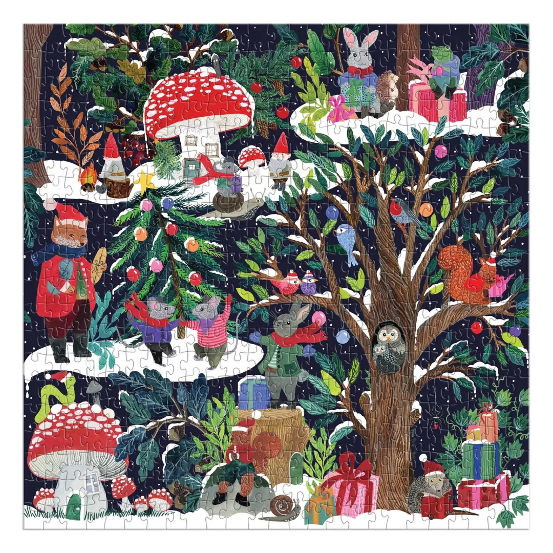 Galison Yuletide Forest 500 Piece Puzzle