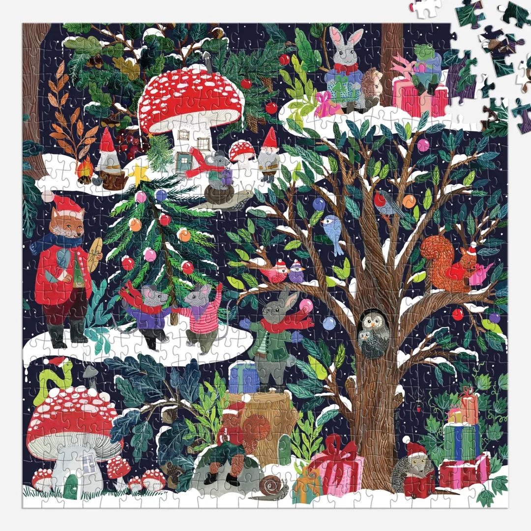 Galison Yuletide Forest 500 Piece Puzzle