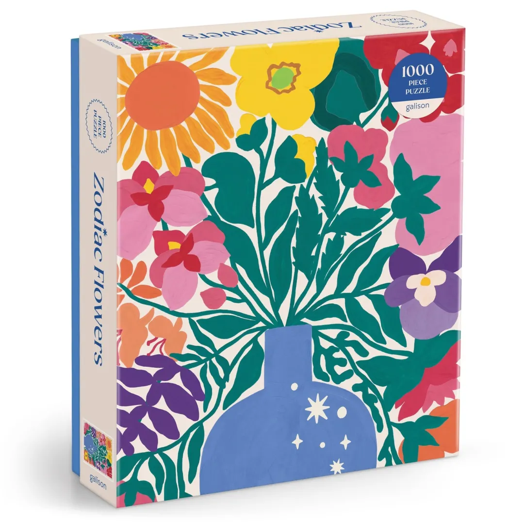 Galison Zodiac Flowers 1000 Piece Puzzle