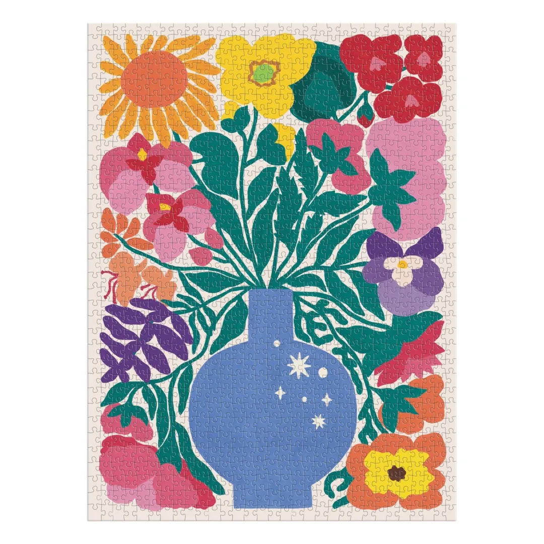 Galison Zodiac Flowers 1000 Piece Puzzle
