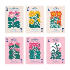 Galison Zodiac Flowers Playing Card Set